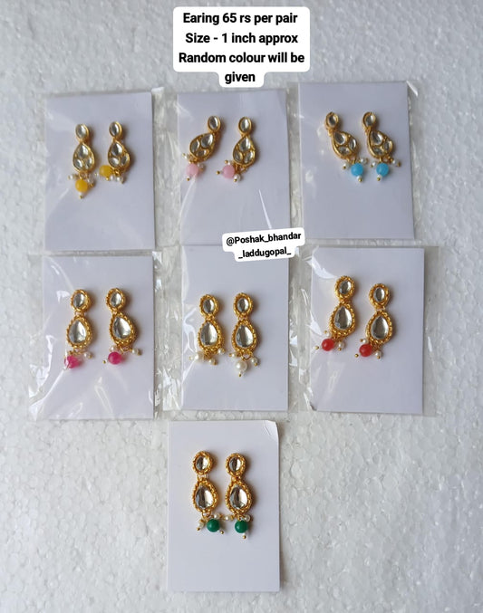 Heavy Kundan earrings 5/6/7 no.