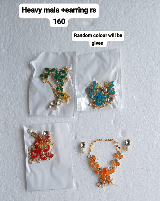 Heavy Mala +earring set