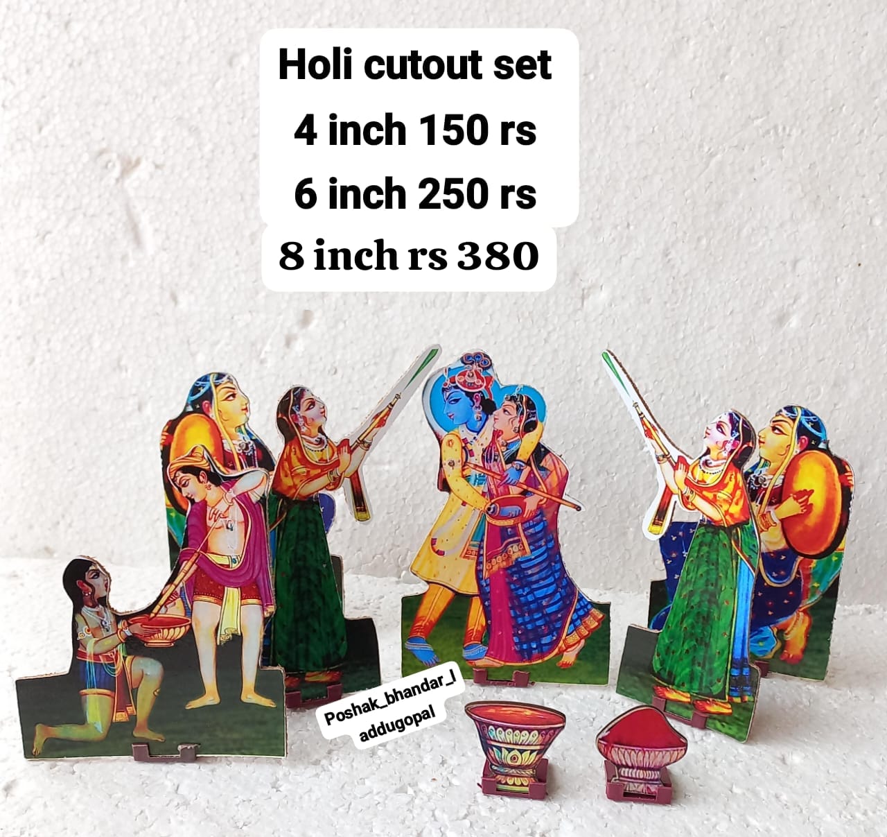 Holi cut out for Decoration