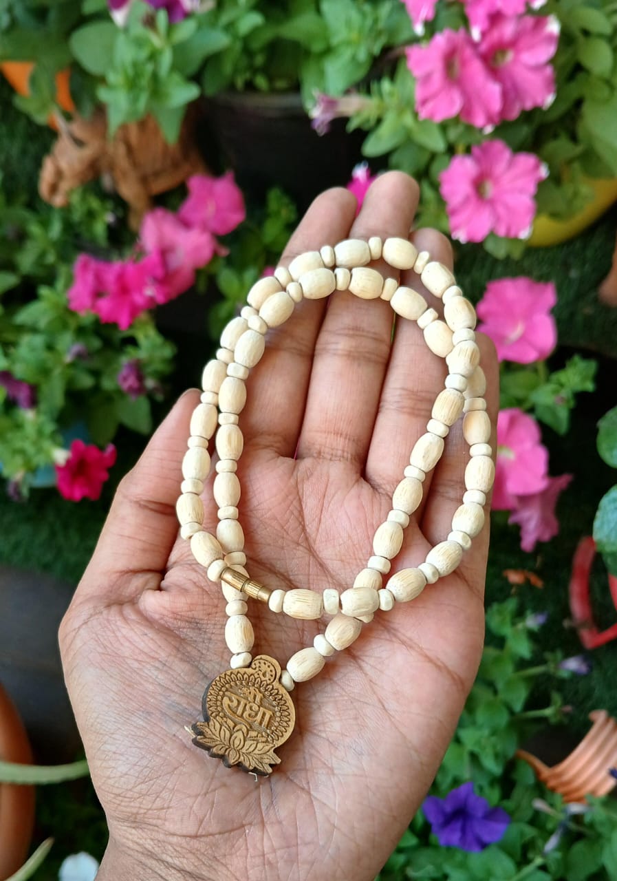 Tulsi Mala with radha naam locket