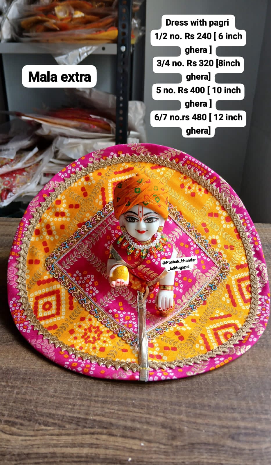 Dress with pagdi bandhini