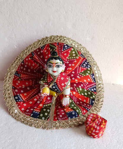Bandhini dress with pagdi