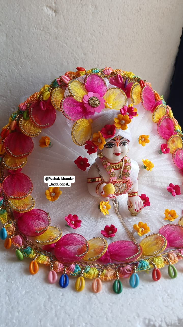 Colourful dress with pagdi