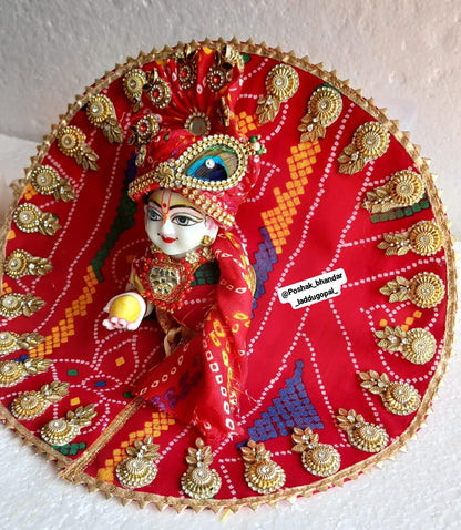 Pure bandhini poshak with pagdi