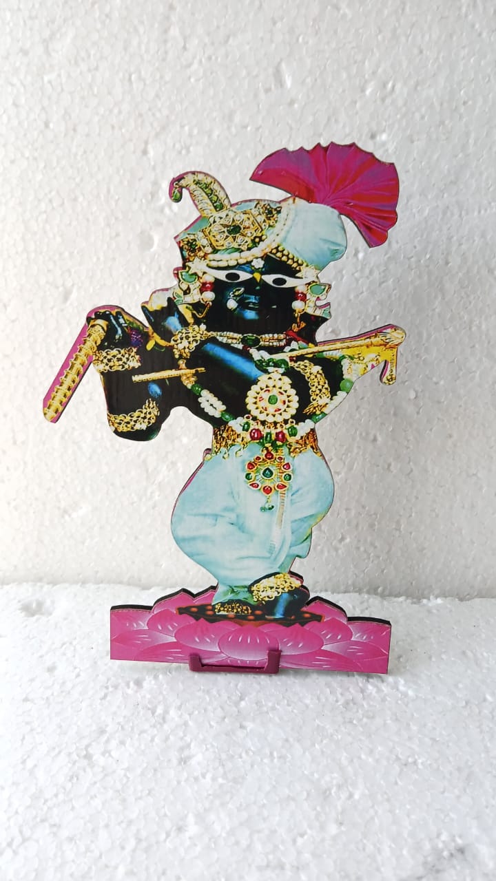 Radharaman ji cut out decoration