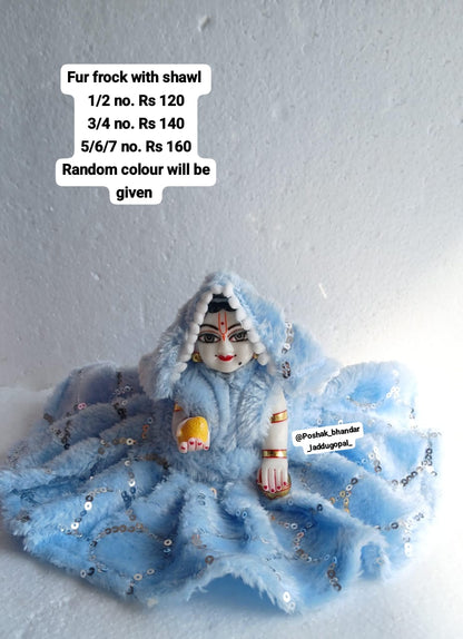 Fur dress with small shawl