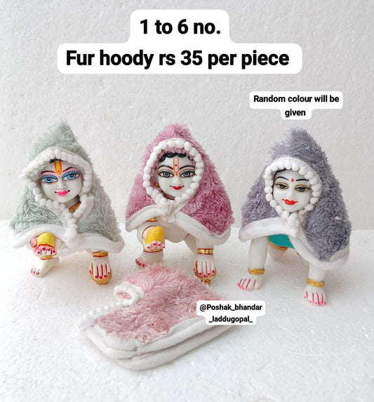 Fur hoody pounchu