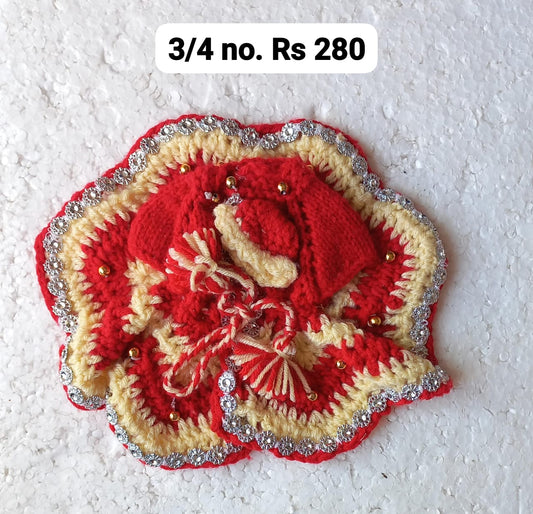 3/4 no. Woolen dress fancy