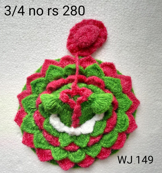 4 no. Woolen dress with cap