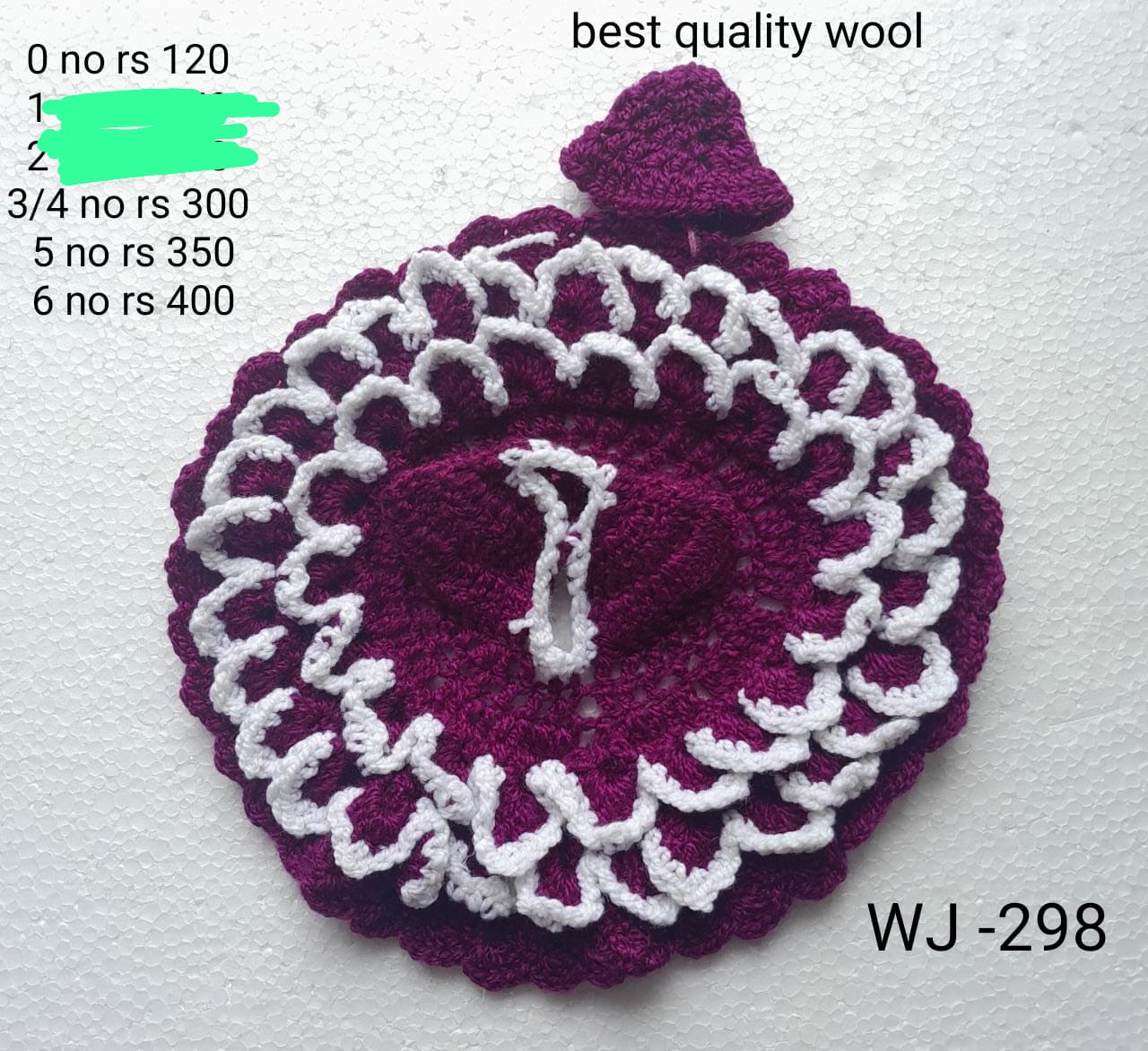 Purple dress with cap (0/3 no.)