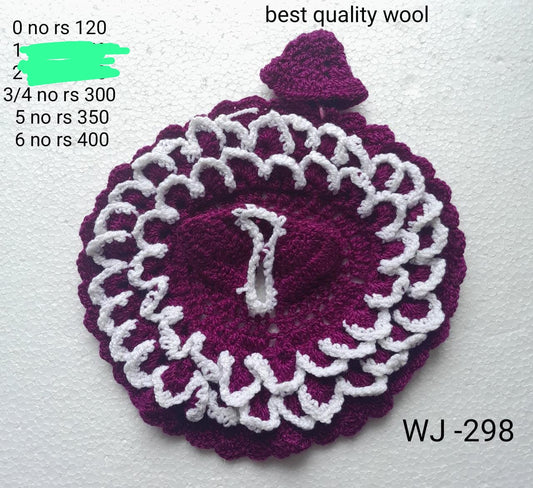 Purple dress with cap (0/3 no.)