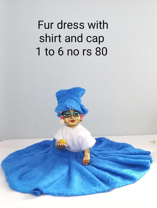 Woolen dress with cap