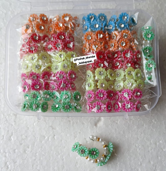 Flower colour bangles ( kada)