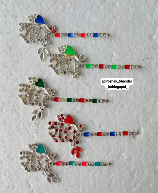 Radhe silver look bansuri