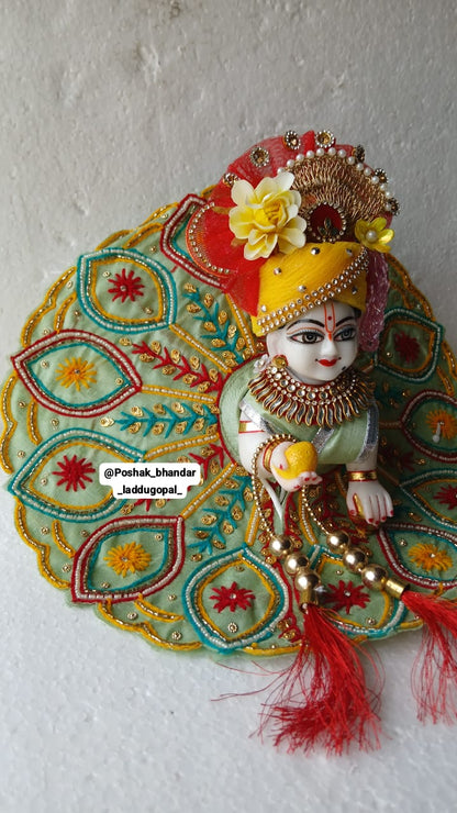 Heavy handwork dress with pagdi
