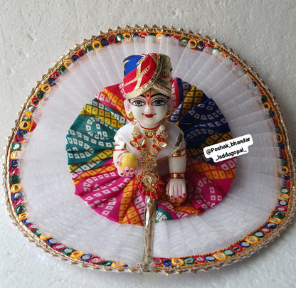 Gujrati dress with multicoloured pagdi