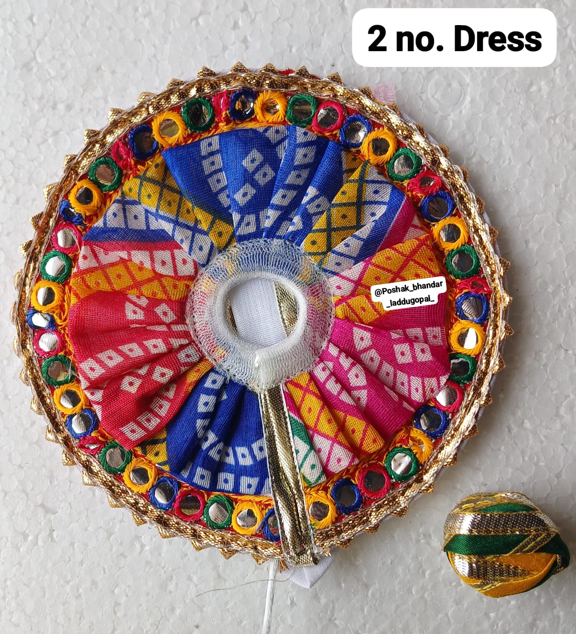 Gujrati dress with multicoloured pagdi