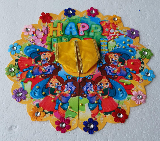 6 no. Digital print holi dress