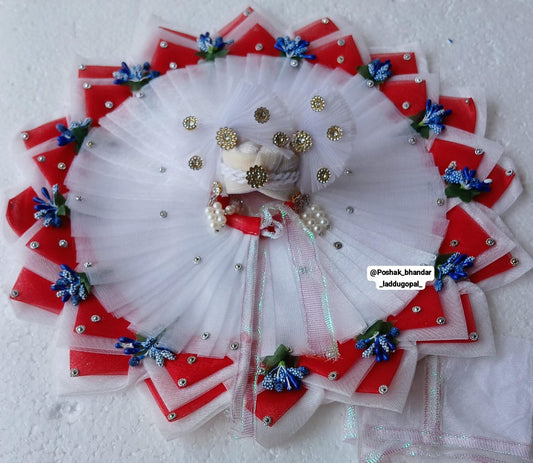 White heavy dress with pagdi ( 6 no.)