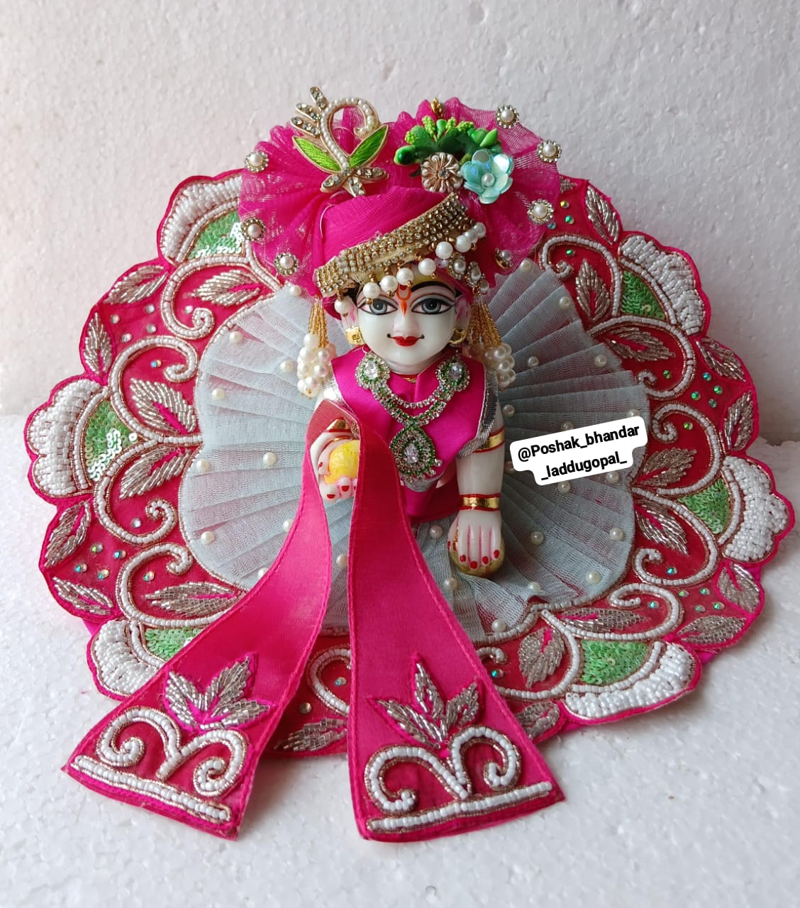 Manmohan poshak handwork dress with pagdi