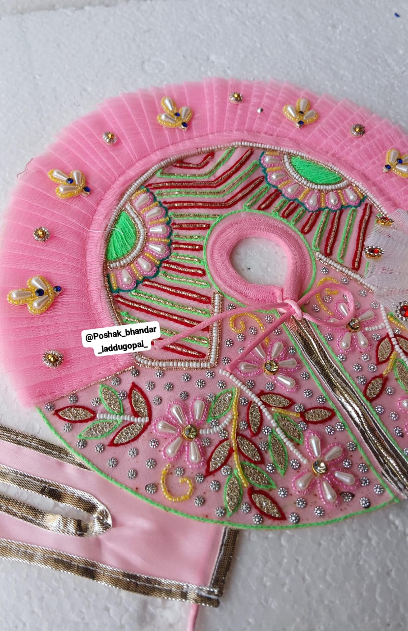 5 no. Pink dress with pagdi