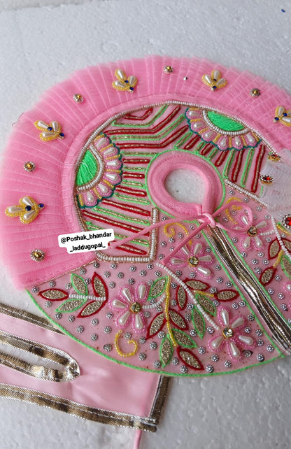 5 no. Pink dress with pagdi