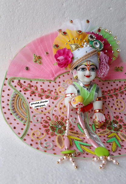 Heavy handwork dress with heavy pagdi (6/7 no.)