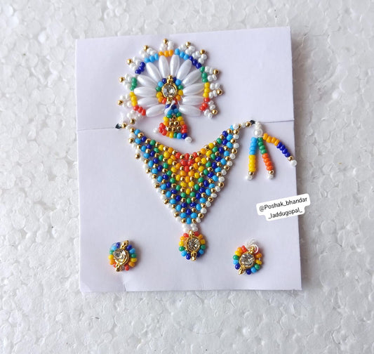 Multicoloured Moti Mala full set