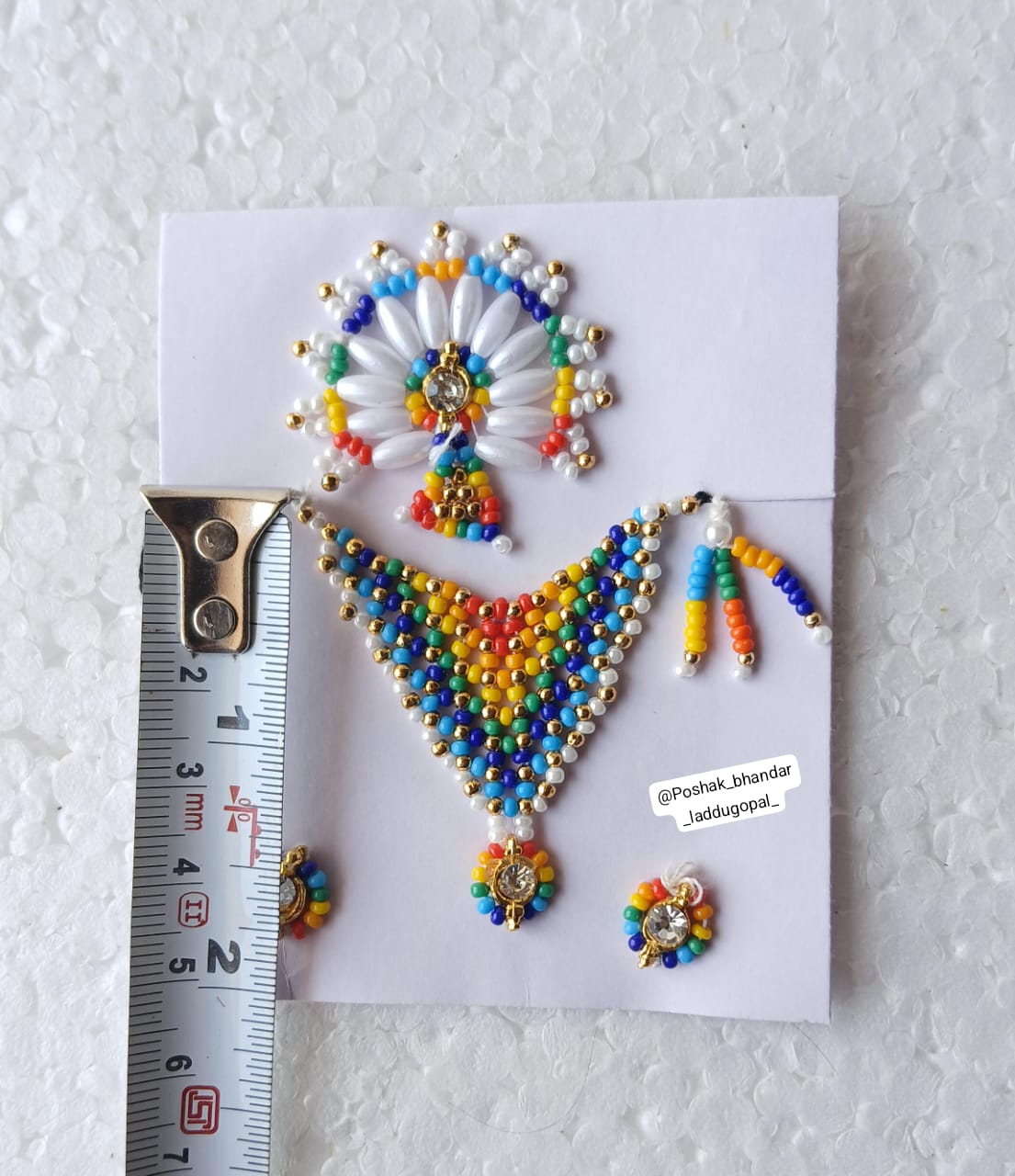 Multicoloured Moti Mala full set