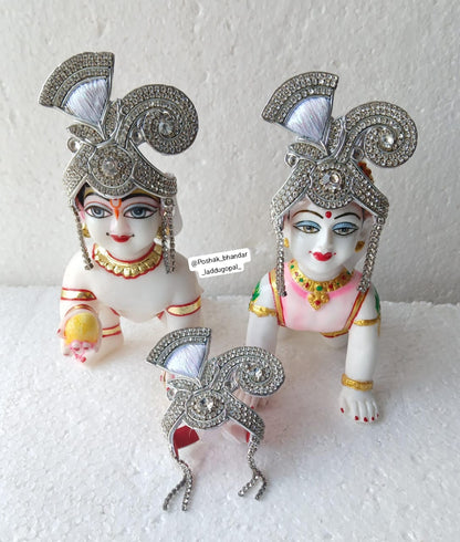 Zardosi handwork mukut