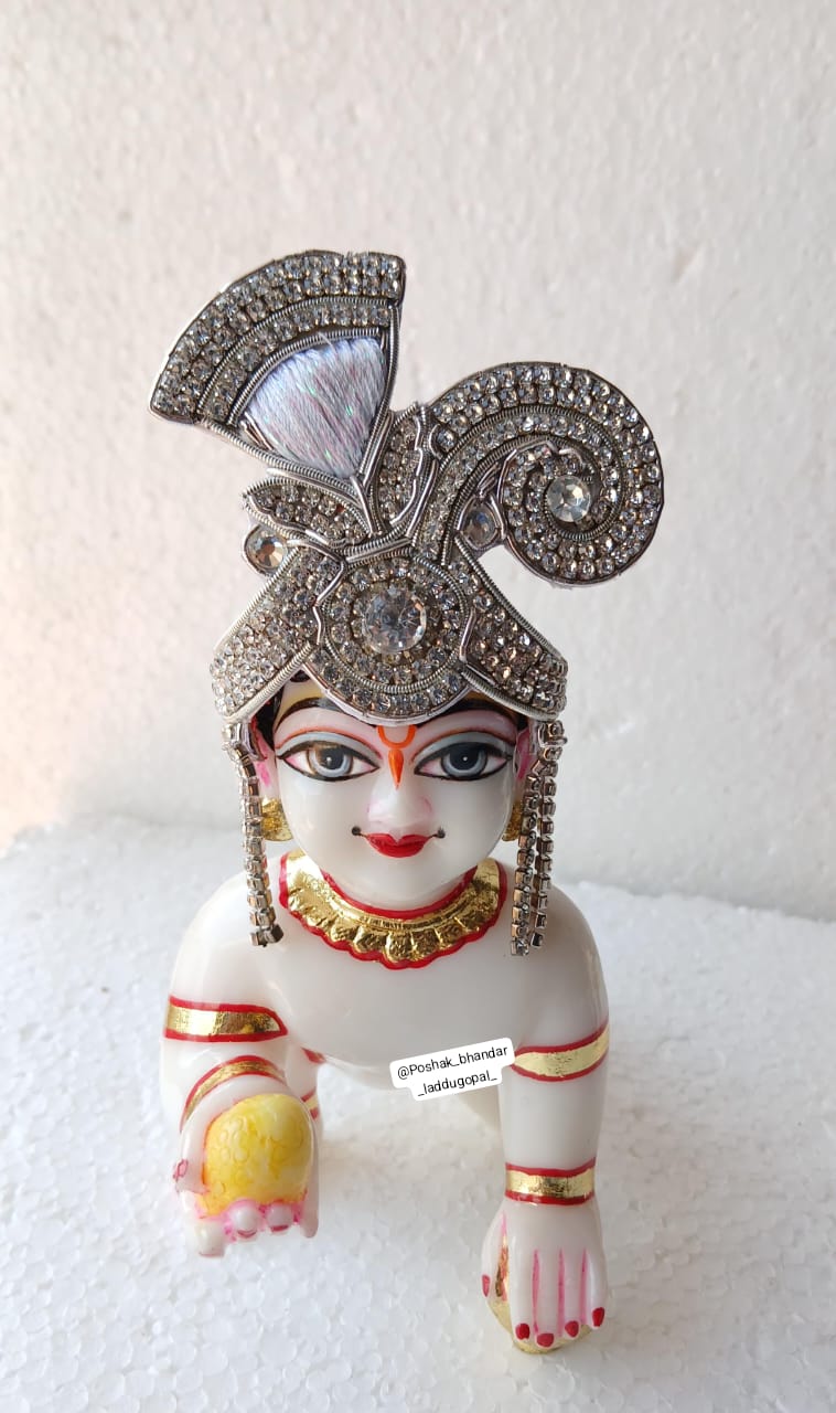 Zardosi handwork mukut