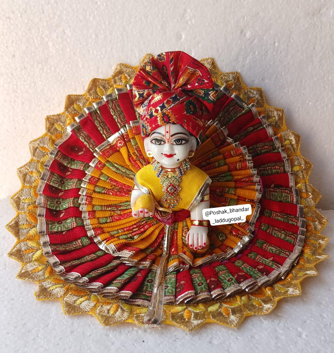 Double frill dress ( Random colour will be given)