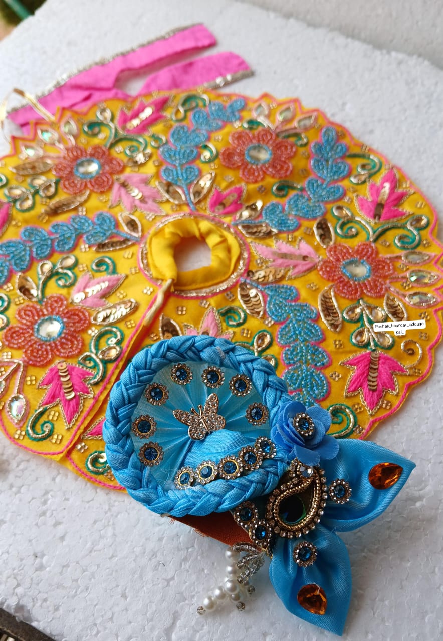 Heavy handwork dress with pagdi