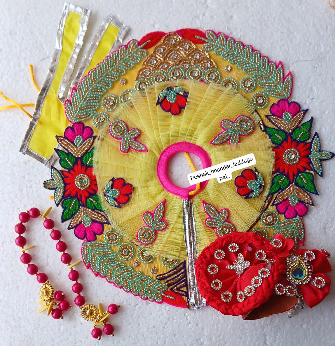 Heavy handwork dress with pagdi ( 5/6 no.)