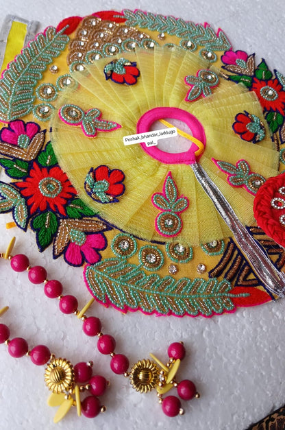 Heavy handwork dress with pagdi ( 5/6 no.)