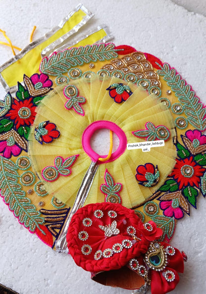 Heavy handwork dress with pagdi ( 5/6 no.)
