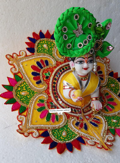 6 no. Heavy handwork dress with pagdi
