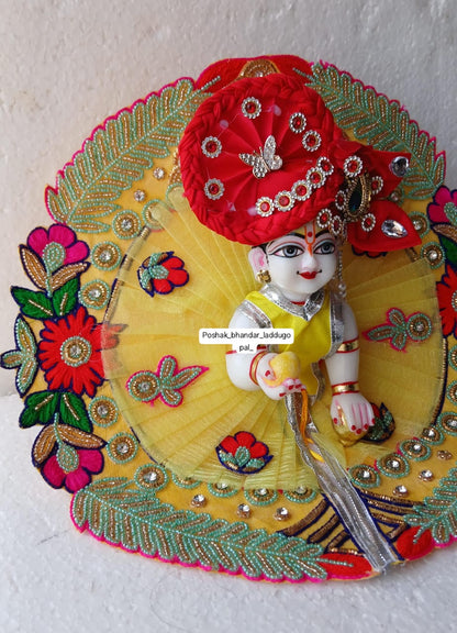 Heavy handwork dress with pagdi ( 5/6 no.)