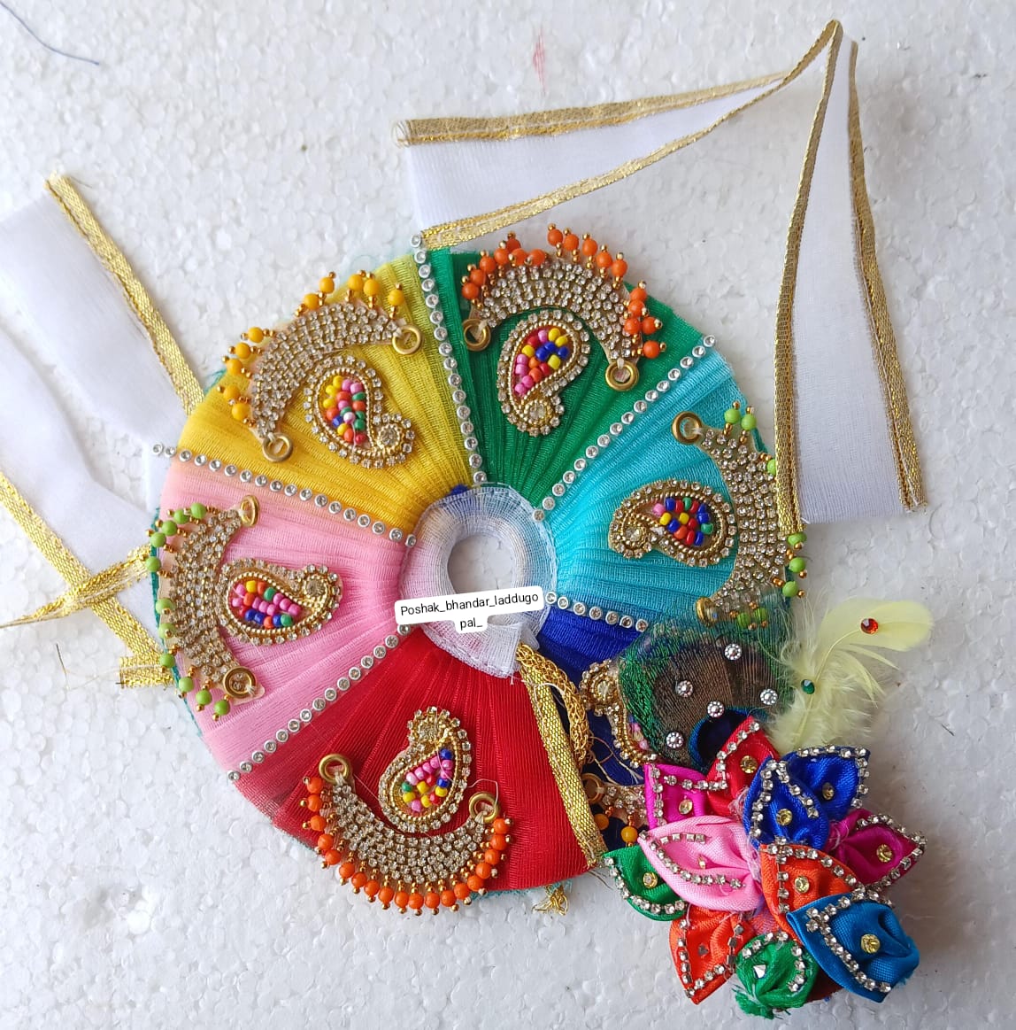2 no. Multicoloured dress with pagdi and patka