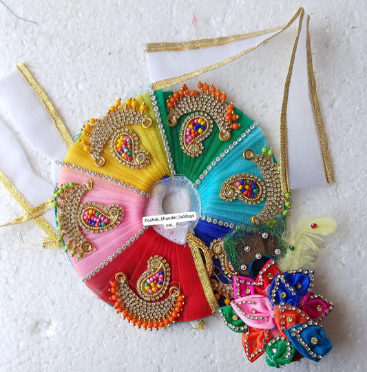 2 no. Multicoloured dress with pagdi and patka