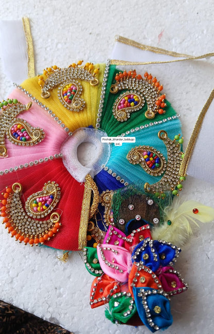 2 no. Multicoloured dress with pagdi and patka