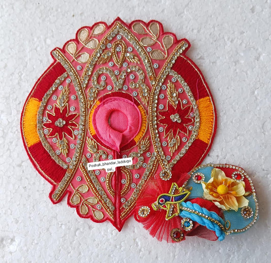 1/2 no. Heavy Red handwork dress with pagdi