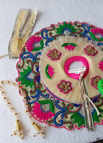 5 no. Heavy handwork dress with pagdi