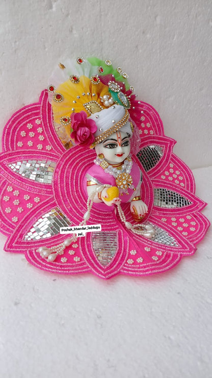 Kamal ( lotus collection) heavy pink dress with heavy pagdi