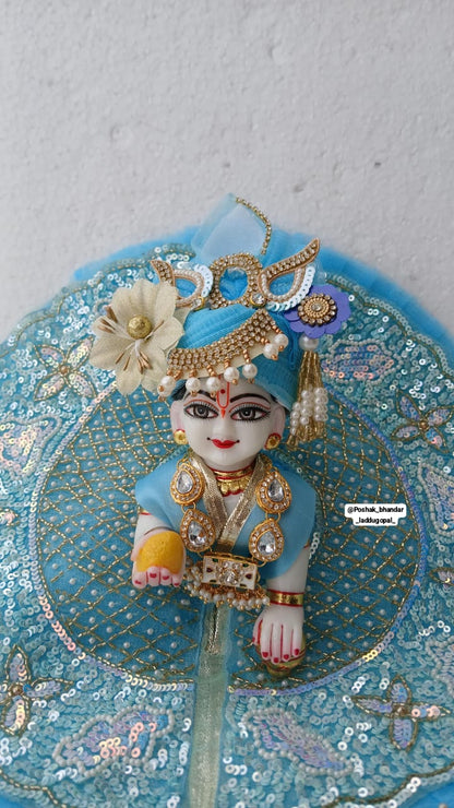 5 no. Sky blue handwork dress