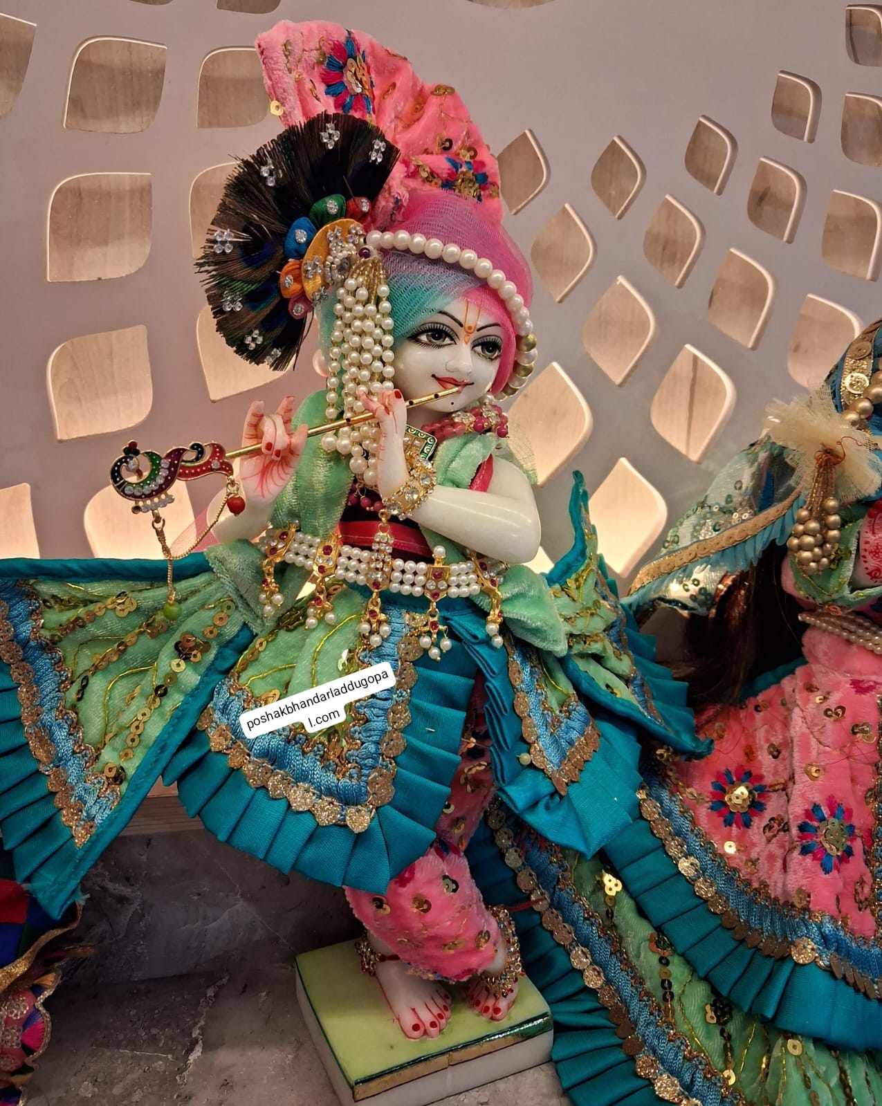 Beautiful premium quality radhakrishna dress ( velvet )