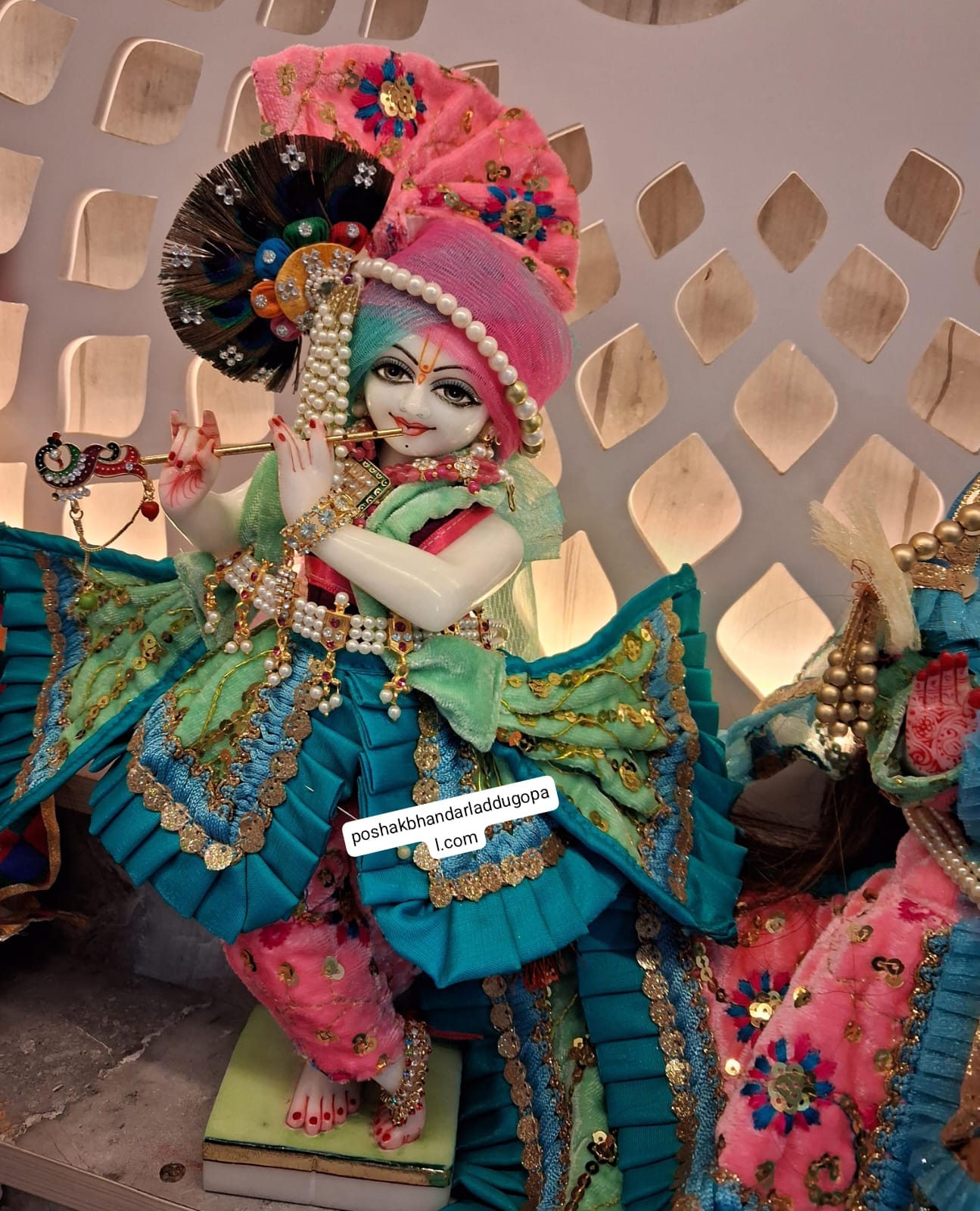 Beautiful premium quality radhakrishna dress ( velvet )