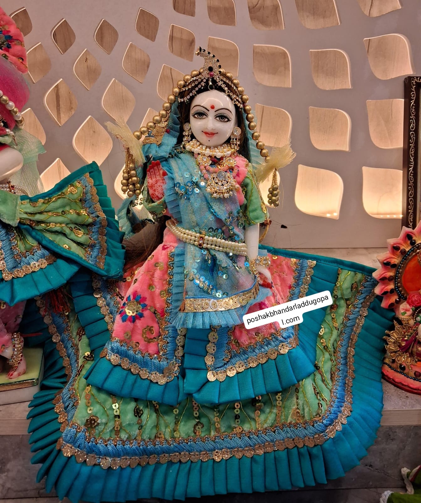 Beautiful premium quality radhakrishna dress ( velvet )