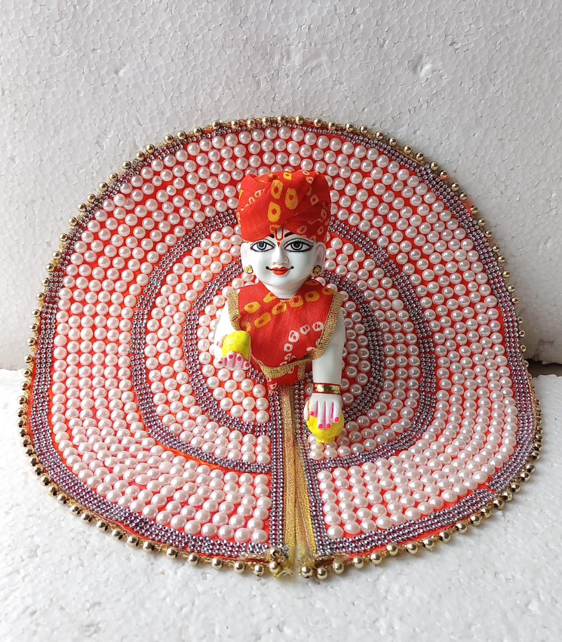 Moti work dress with pagdi