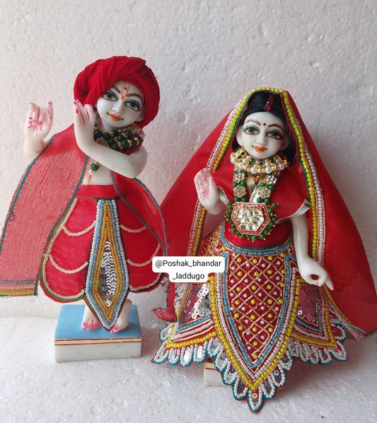 Handwork radhakrishna dress